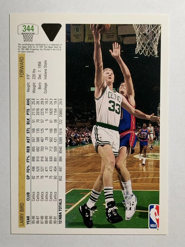1991-92 Upper Deck #344 Larry Bird (NM)
