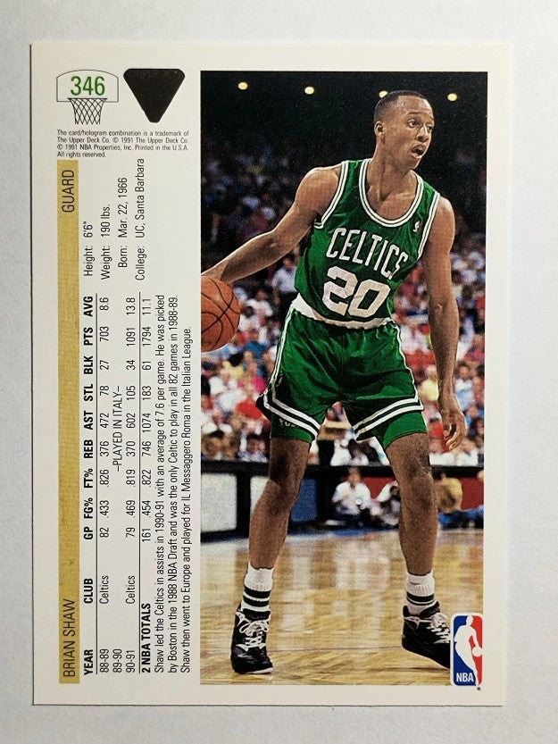 1991-92 Upper Deck #346 Brian Shaw