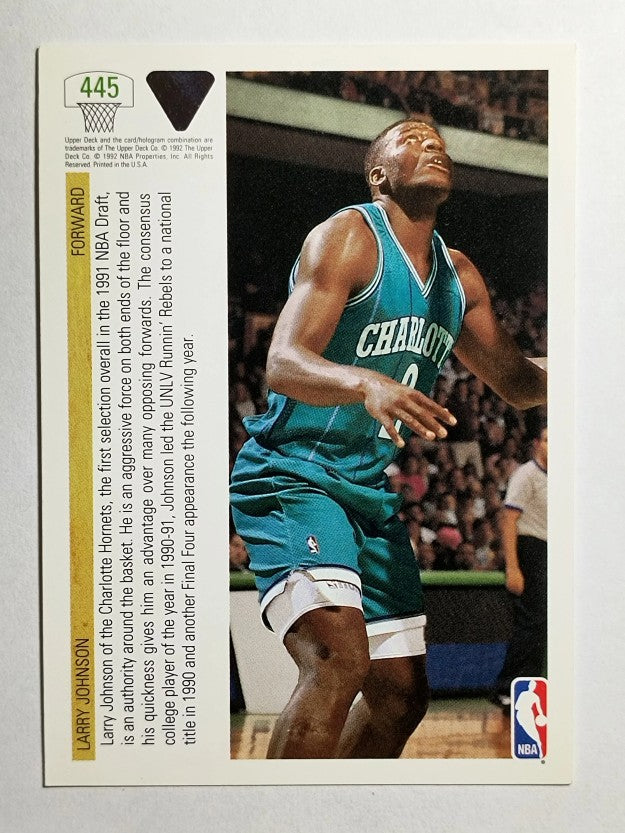 1991-92 Upper Deck #445 Larry Johnson TP (NM)