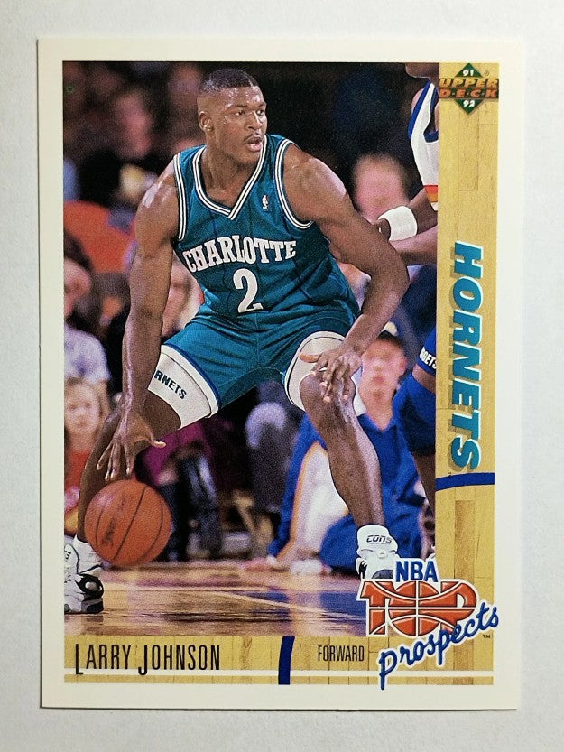 1991-92 Upper Deck #445 Larry Johnson TP (NM)