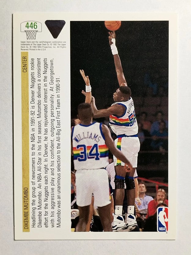 1991-92 Upper Deck #446 Dikembe Mutombo TP (NM)