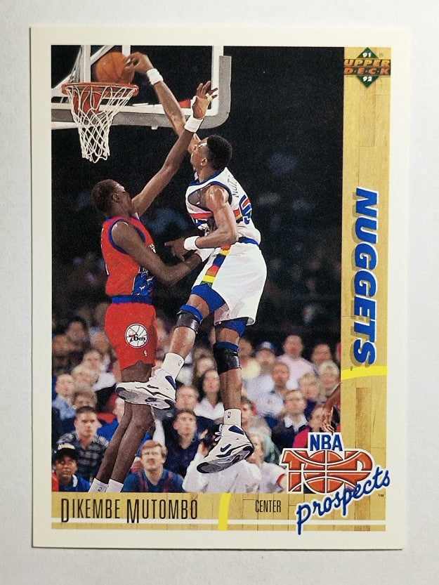 1991-92 Upper Deck #446 Dikembe Mutombo TP (NM)