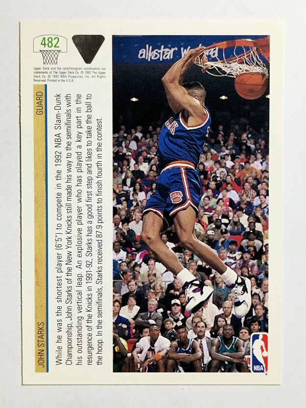 1991-92 Upper Deck #482 John Starks SD (NM)