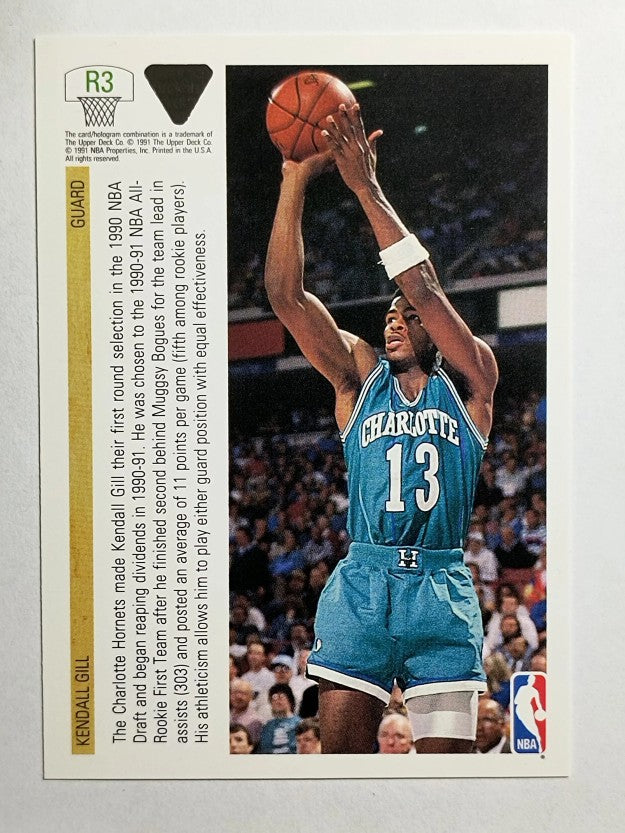 1991-92 Upper Deck Rookie Standouts #R3 Kendall Gill