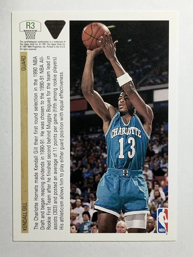 1991-92 Upper Deck Rookie Standouts #R3 Kendall Gill