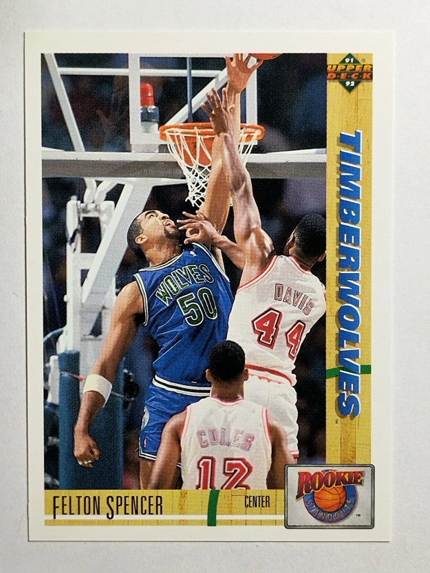 1991-92 Upper Deck Rookie Standouts #R4 Felton Spencer
