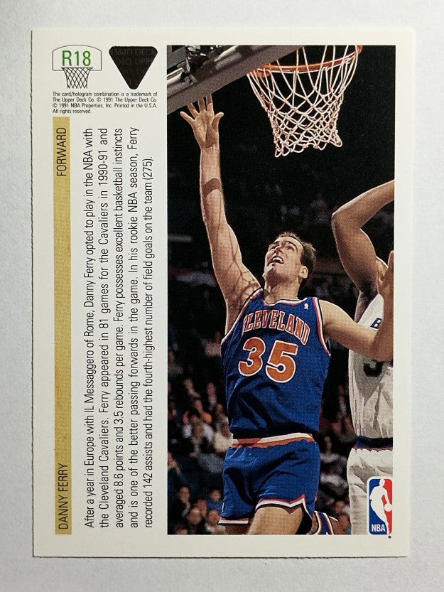 1991-92 Upper Deck Rookie Standouts #R18 Danny Ferry