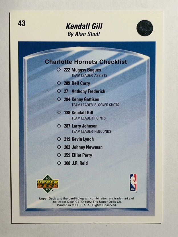 1992-93 Upper Deck #43 Kendall Gill TC