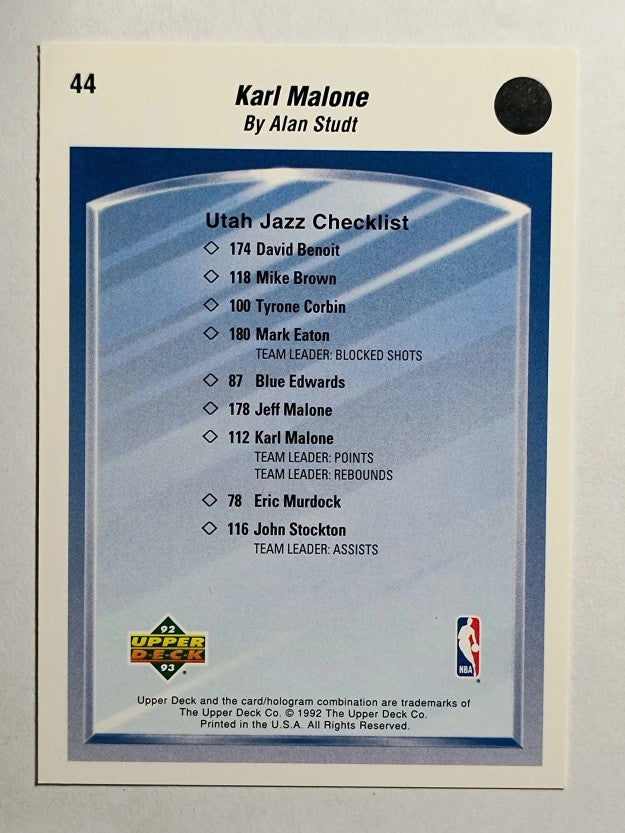 1992-93 Upper Deck #44 Karl Malone TC