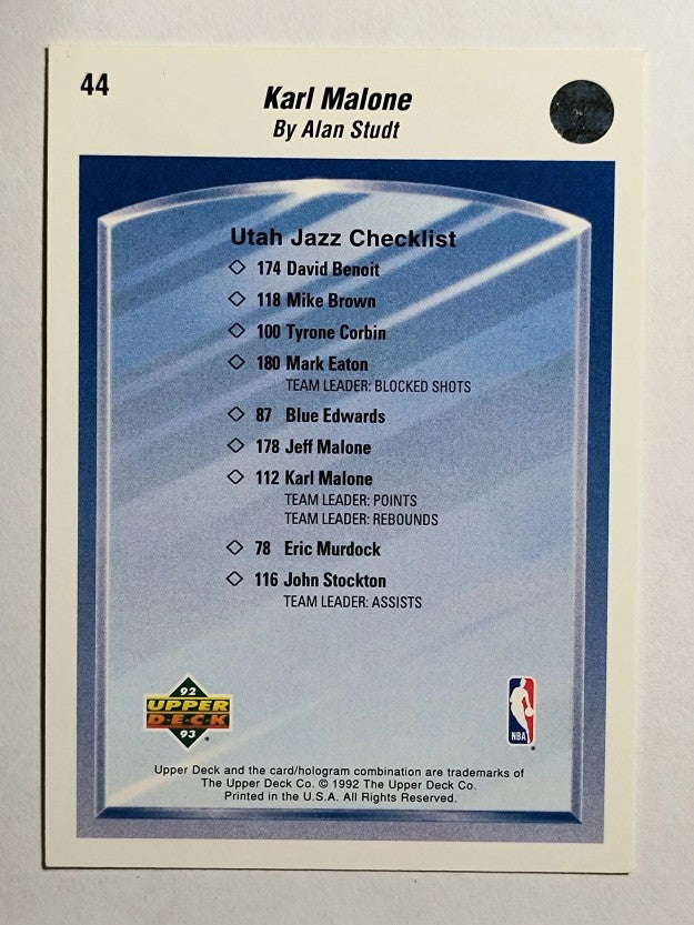 1992-93 Upper Deck #44 Karl Malone TC