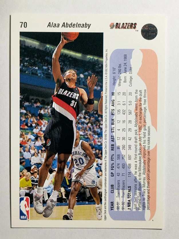 1992-93 Upper Deck #70 Alaa Abdelnaby