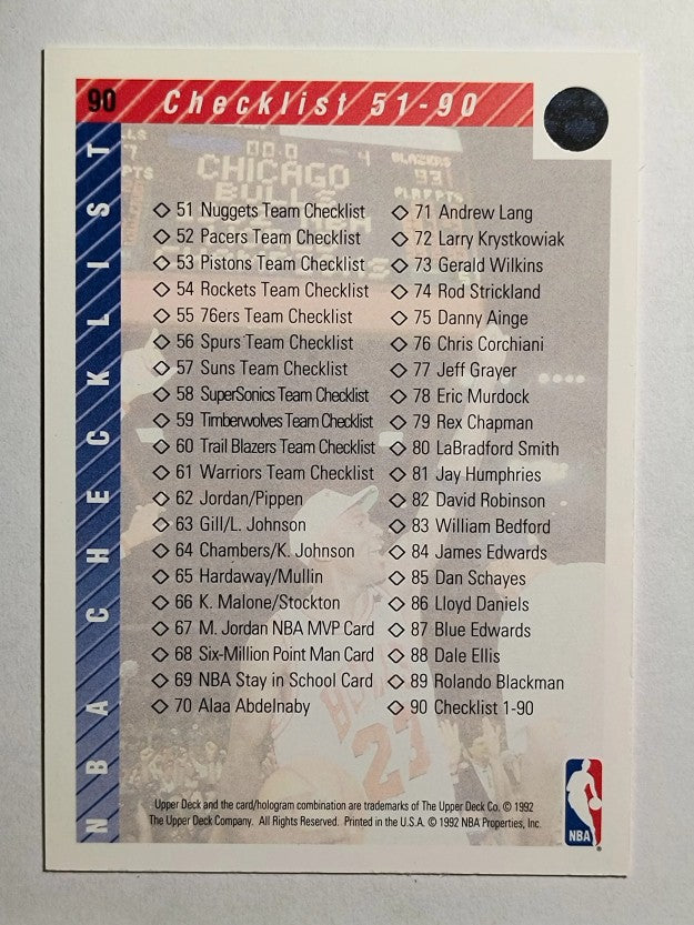 1992-93 Upper Deck #90 Michael Jordan CL
