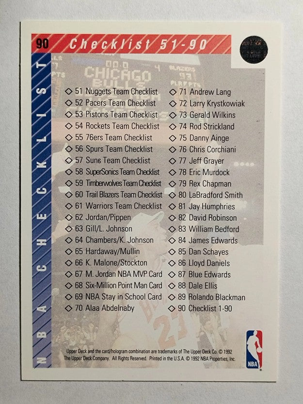 1992-93 Upper Deck #90 Michael Jordan CL