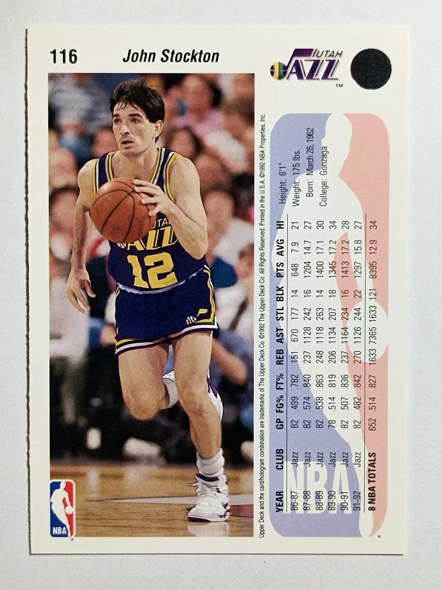 1992-93 Upper Deck #116 John Stockton