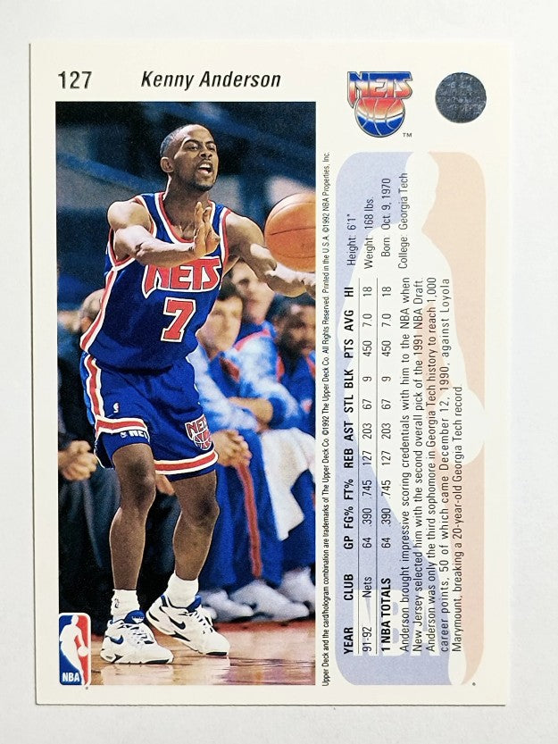 1992-93 Upper Deck #127 Kenny Anderson