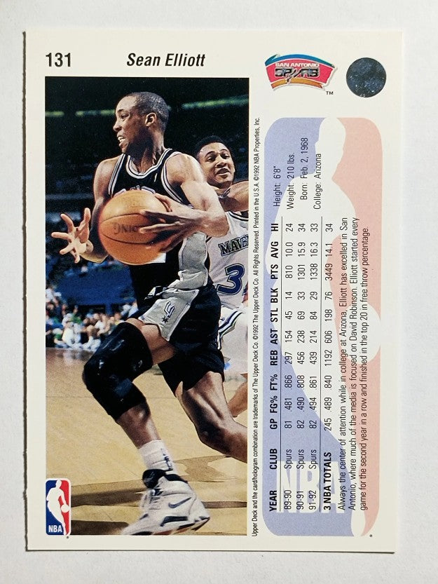 1992-93 Upper Deck #131 Sean Elliott