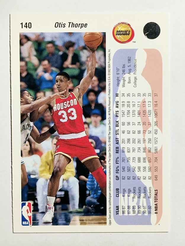 1992-93 Upper Deck #140 Otis Thorpe