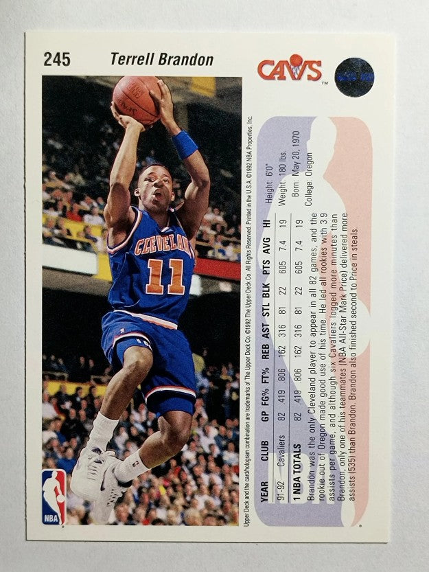 1992-93 Upper Deck #245 Terrell Brandon