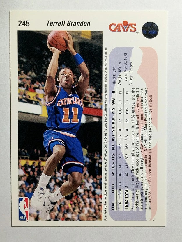 1992-93 Upper Deck #245 Terrell Brandon