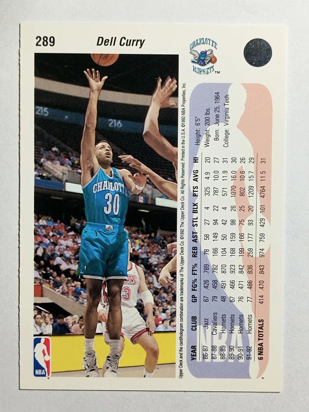 1992-93 Upper Deck #289 Dell Curry