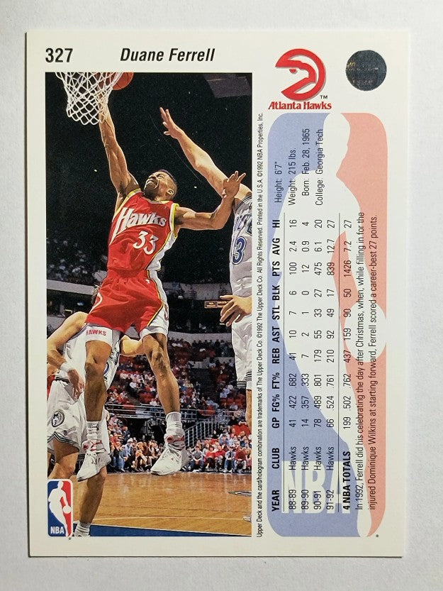 1992-93 Upper Deck #327 Duane Ferrell