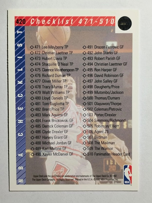 1992-93 Upper Deck #420 Michael Jordan CL