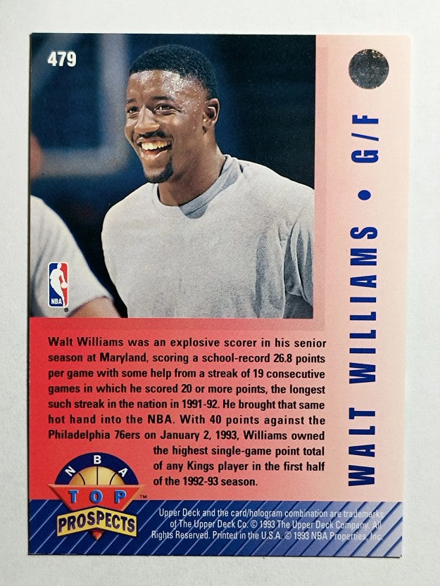 1992-93 Upper Deck #479 Walt Williams TP
