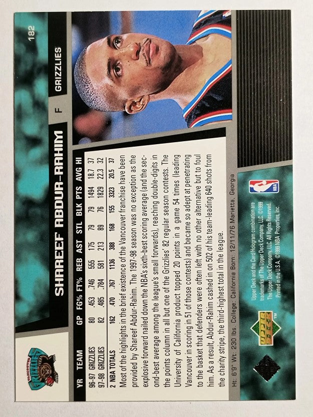 1998-99 Upper Deck #182 Shareef Abdur-Rahim