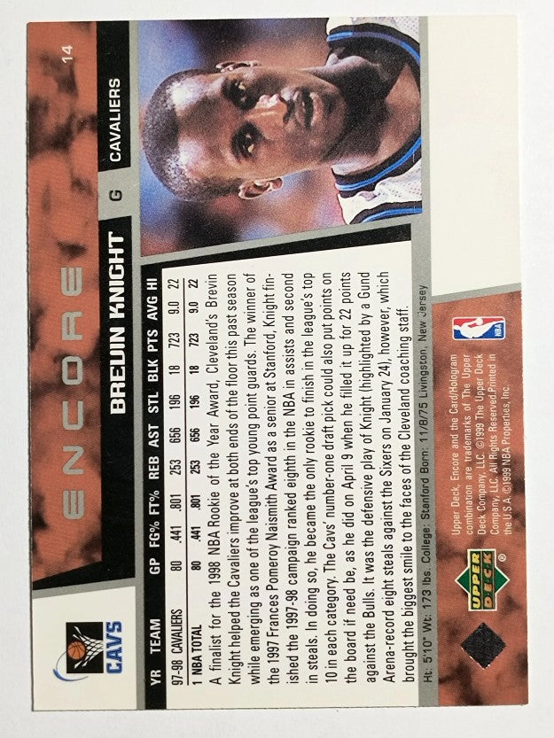 1998-99 Upper Deck Encore #14 Brevin Knight