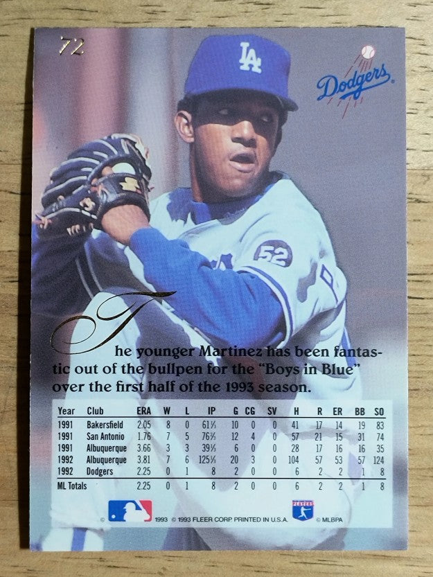 1993 Flair #72 Pedro Martinez