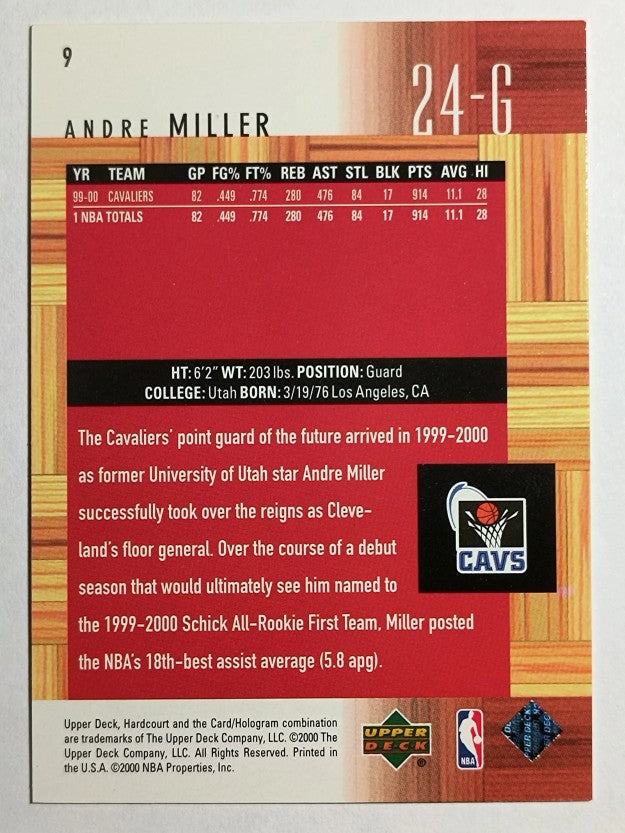 2000-01 Upper Deck Hardcourt #9 Andre Miller
