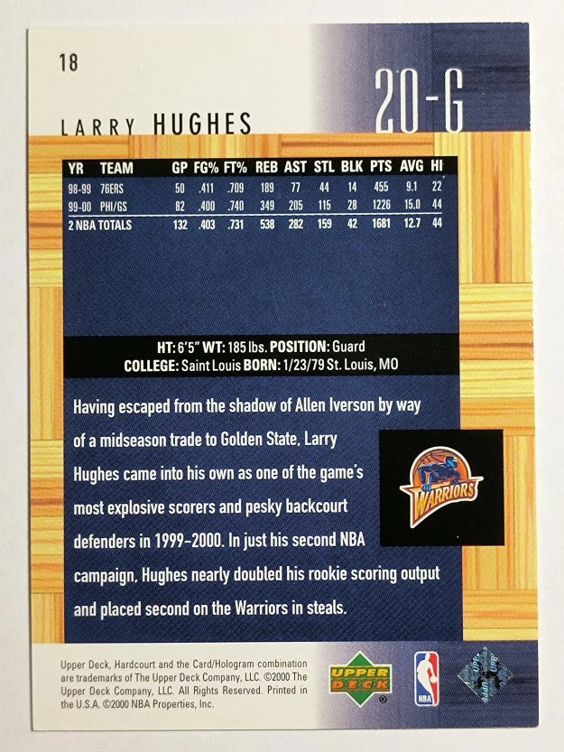 2000-01 Upper Deck Hardcourt #18 Larry Hughes