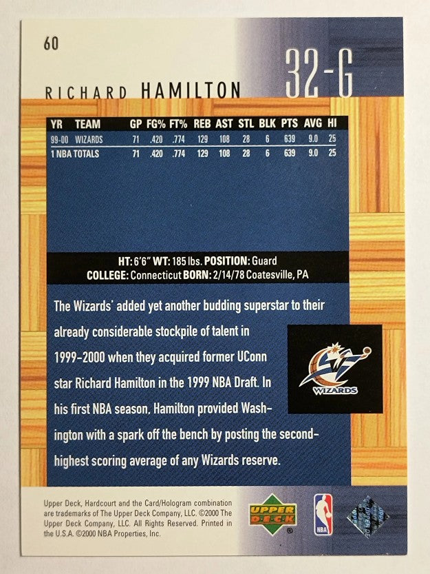 2000-01 Upper Deck Hardcourt #60 Richard Hamilton