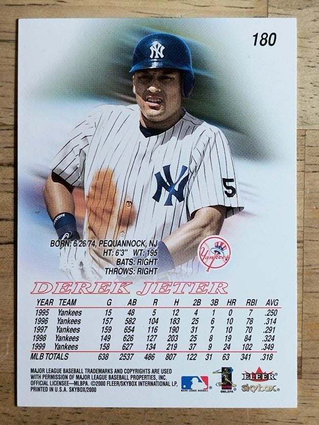 2000 SkyBox #180 Derek Jeter