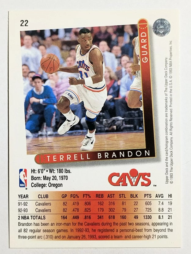 1993-94 Upper Deck #22 Terrell Brandon
