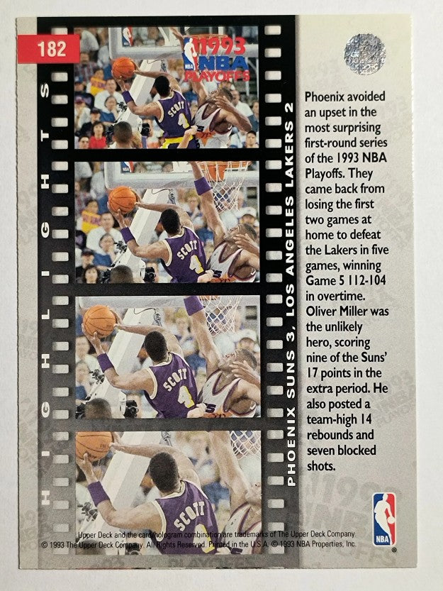 1993-94 Upper Deck #182 Oliver Miller/Byron Scott PO