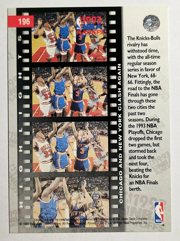 1993-94 Upper Deck #196 John Starks/Scottie Pippen PO