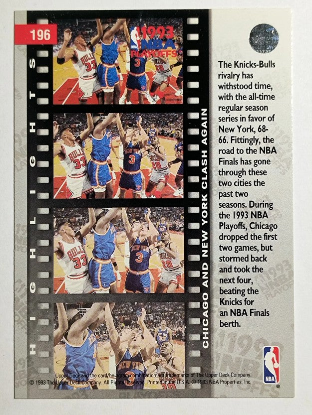 1993-94 Upper Deck #196 John Starks/Scottie Pippen PO (NM)