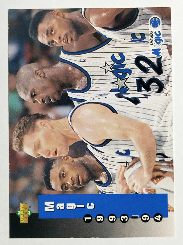 1993-94 Upper Deck #228 Orlando Magic Sked/Shaquille O'Neal (EX)