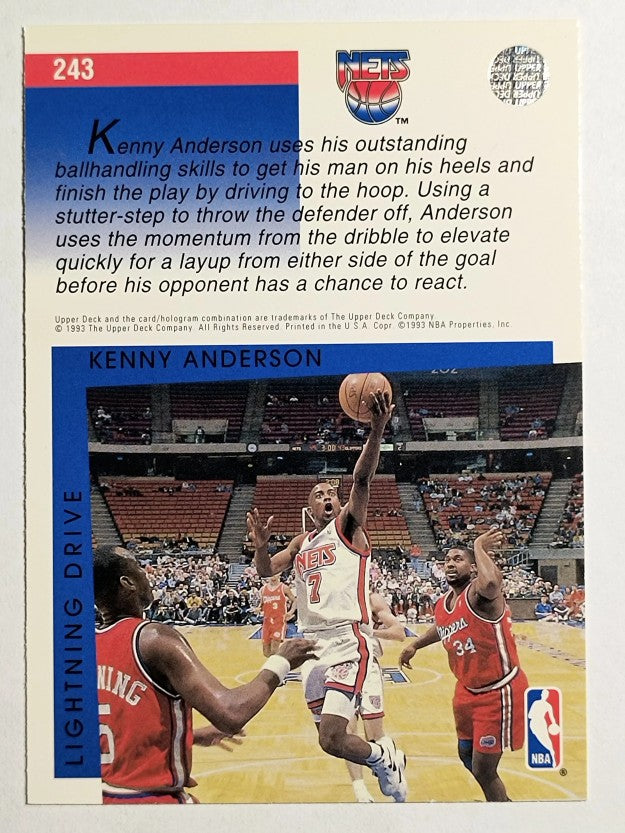 1993-94 Upper Deck #243 Kenny Anderson SM