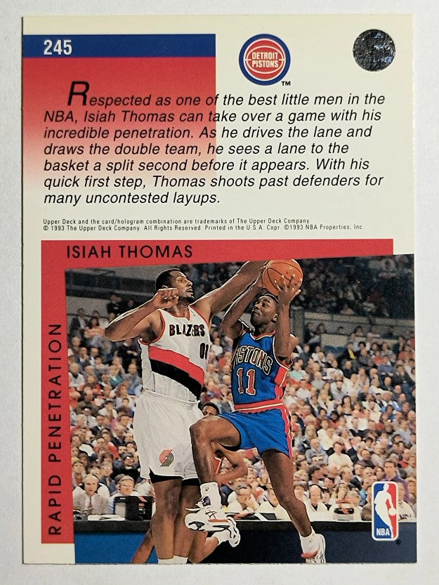 1993-94 Upper Deck #245 Isiah Thomas SM