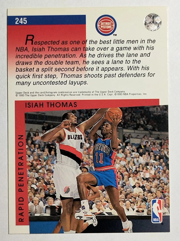 1993-94 Upper Deck #245 Isiah Thomas SM