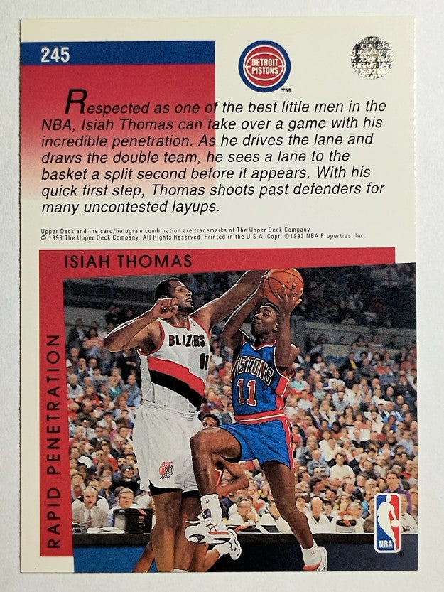 1993-94 Upper Deck #245 Isiah Thomas SM