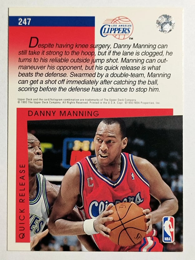 1993-94 Upper Deck #247 Danny Manning SM