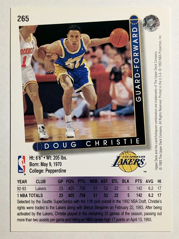 1993-94 Upper Deck #265 Doug Christie