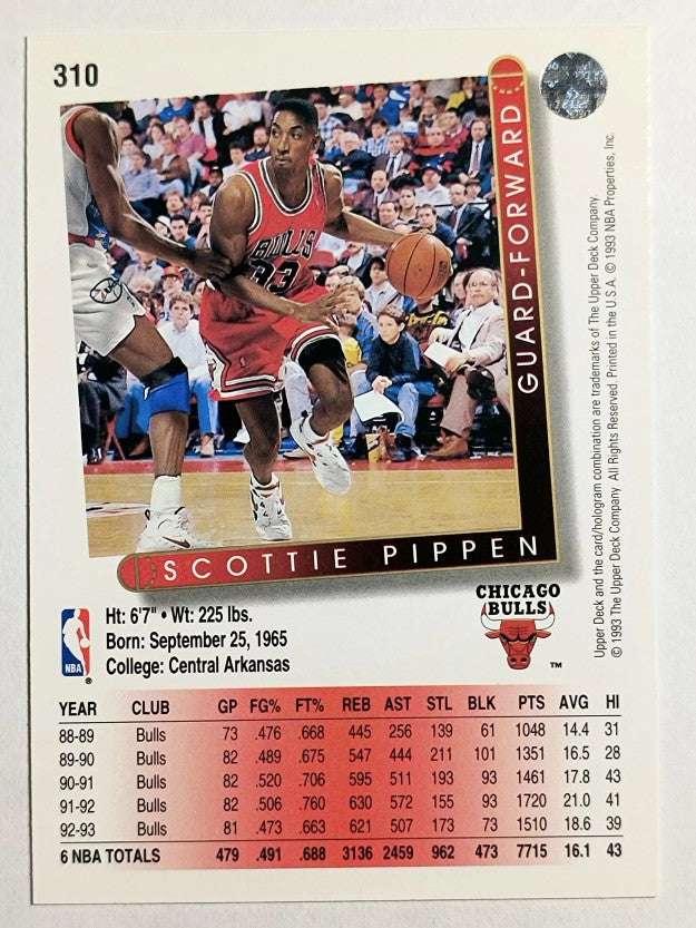 1993-94 Upper Deck #310 Scottie Pippen (NM)