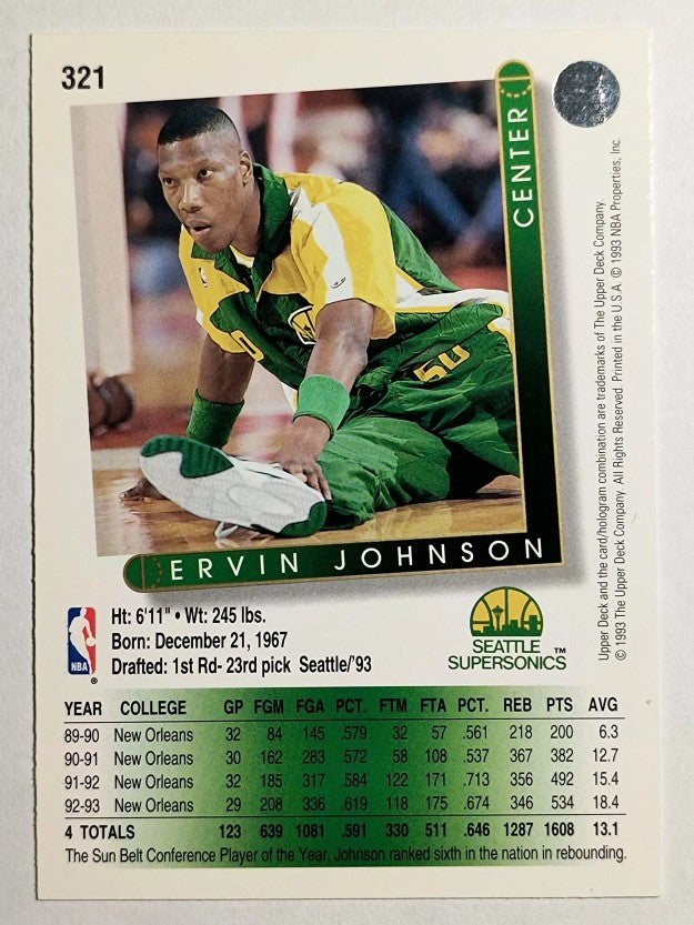 1993-94 Upper Deck #321 Ervin Johnson RC