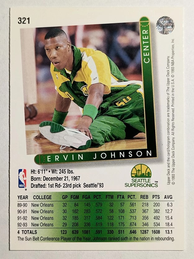 1993-94 Upper Deck #321 Ervin Johnson RC