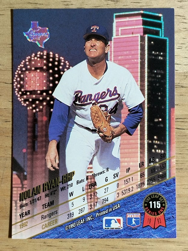 1993 Leaf #115 Nolan Ryan