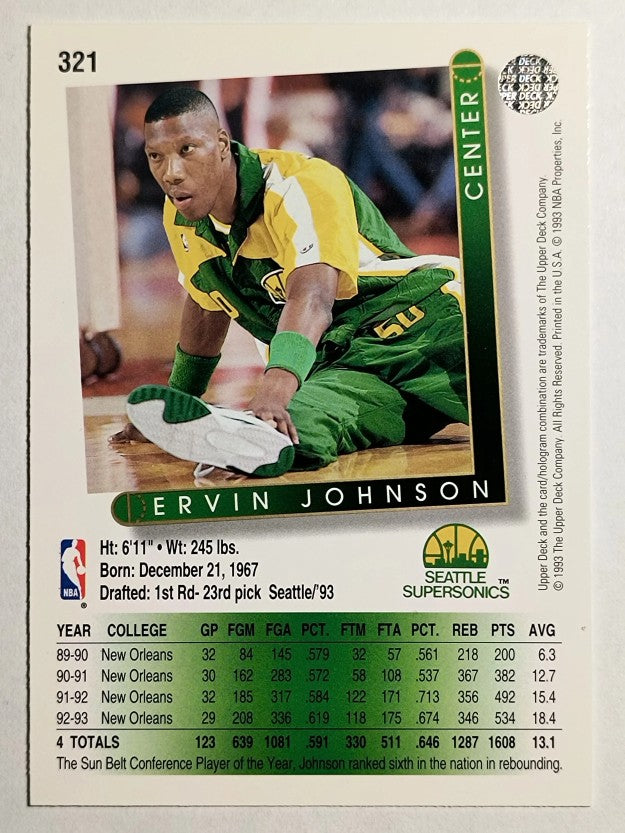 1993-94 Upper Deck #321 Ervin Johnson RC